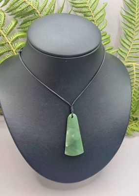 New Zealand Greenstone Pounamu Triangle Pendant