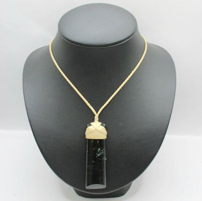 New Zealand Greenstone Pounamu Toki Necklace RD 41
