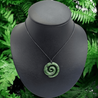 New Zealand Greenstone Pounamu Koru  0201