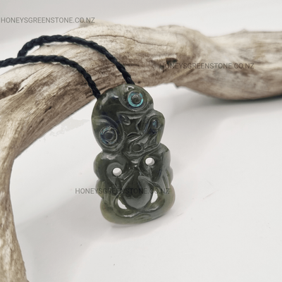 NZ Greenstone Pounamu Tiki Necklace small