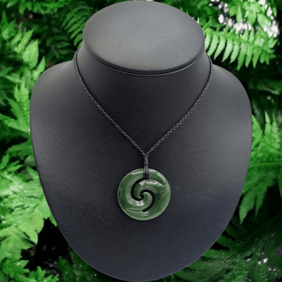 New Zealand Greenstone Pounamu Koru Pendant KP