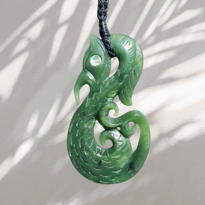 Kawakawa Pounamu Hei Manaia Pendant ML