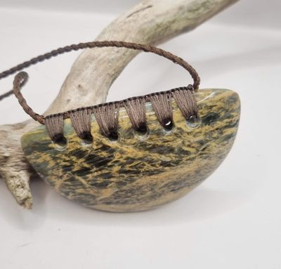 NZ Pounamu Breast Plate Necklace BP70