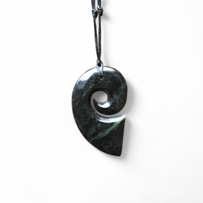 New Zealand Greenstone Pounamu Koru Necklace  K20