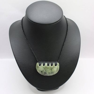 NZ Greenstone South Westland Pounamu Breast Plate Necklace BP260