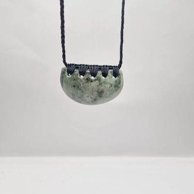 NZ Greenstone South Westland Pounamu Breast Plate Necklace BP240