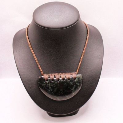 NZ Greenstone Pounamu Breast Plate Necklace  BPRY200