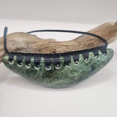 NZ Greenstone Pounamu Breast Plate Necklace  EBP20