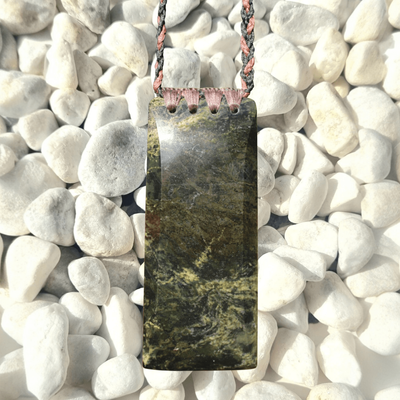 New Zealand Greenstone Pounamu XXL Toki Necklace