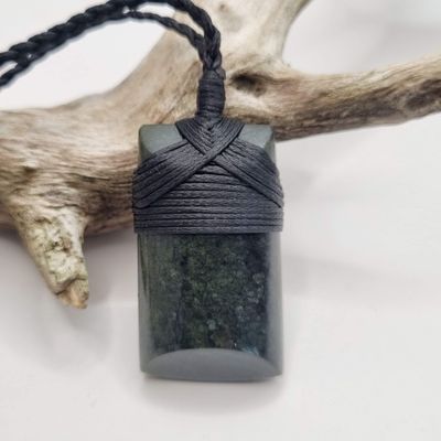 New Zealand Greenstone  Pounamu Toki Pendant  TS22