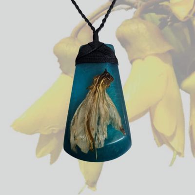 Kowhai Flower Pendant