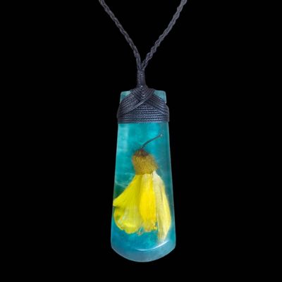 Kowhai Flower Pendant