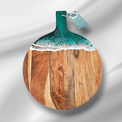 Green Round Serving Platter