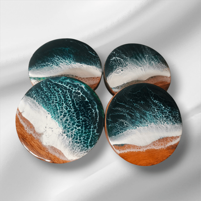 Green Ocean Coasters