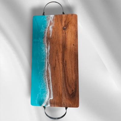 Turquiose/Mint Green  Ocean Tray With Handles