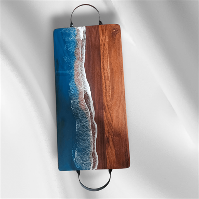 Light Blue  Ocean Tray With Handles