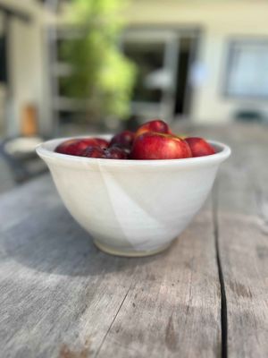 White Serving Bowl