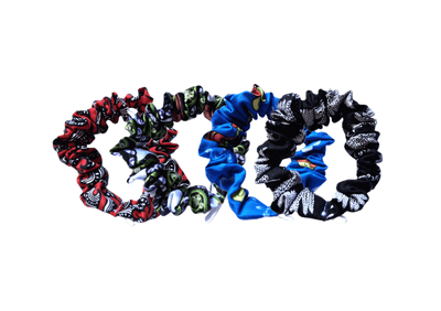 Kiwiana Cotton Petite Scrunchies