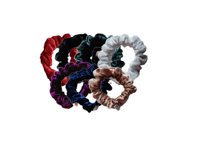 Panne Velvet Petite Scrunchies