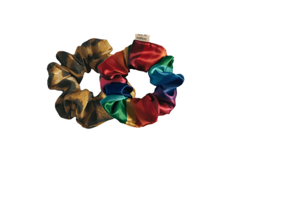 Patterned Regular Satin Scrunchie