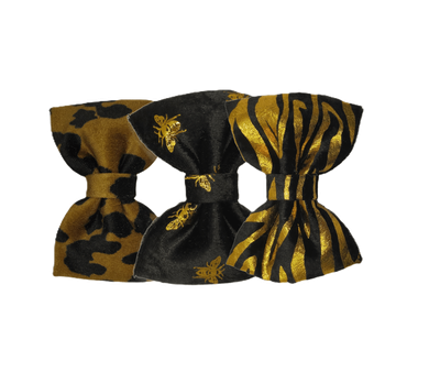 Bows Patterned panne Velvet