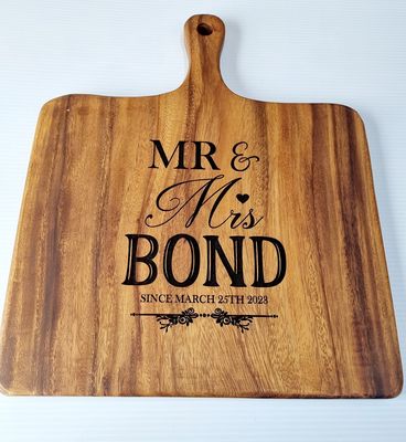 Chopping board Mr &amp; Mrs 3