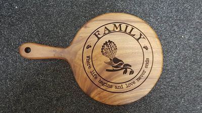 Chopping board family with fantail