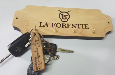 Solid wood key rack