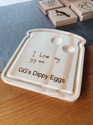 Dippy eggs plate
