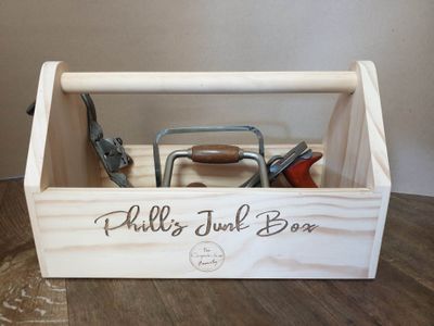 Solid wood tool caddy