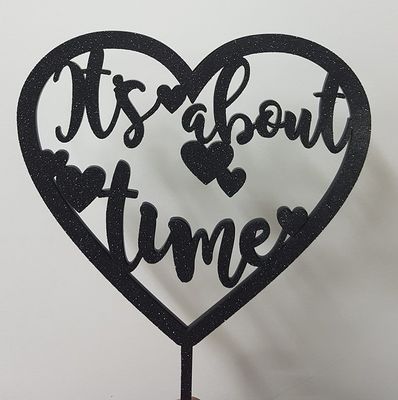 It&#039;s about time cake topper