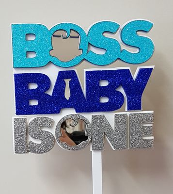 Boss baby is one cake topper