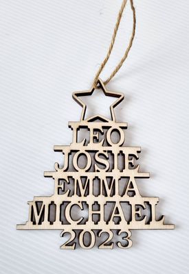 Christmas name ornament