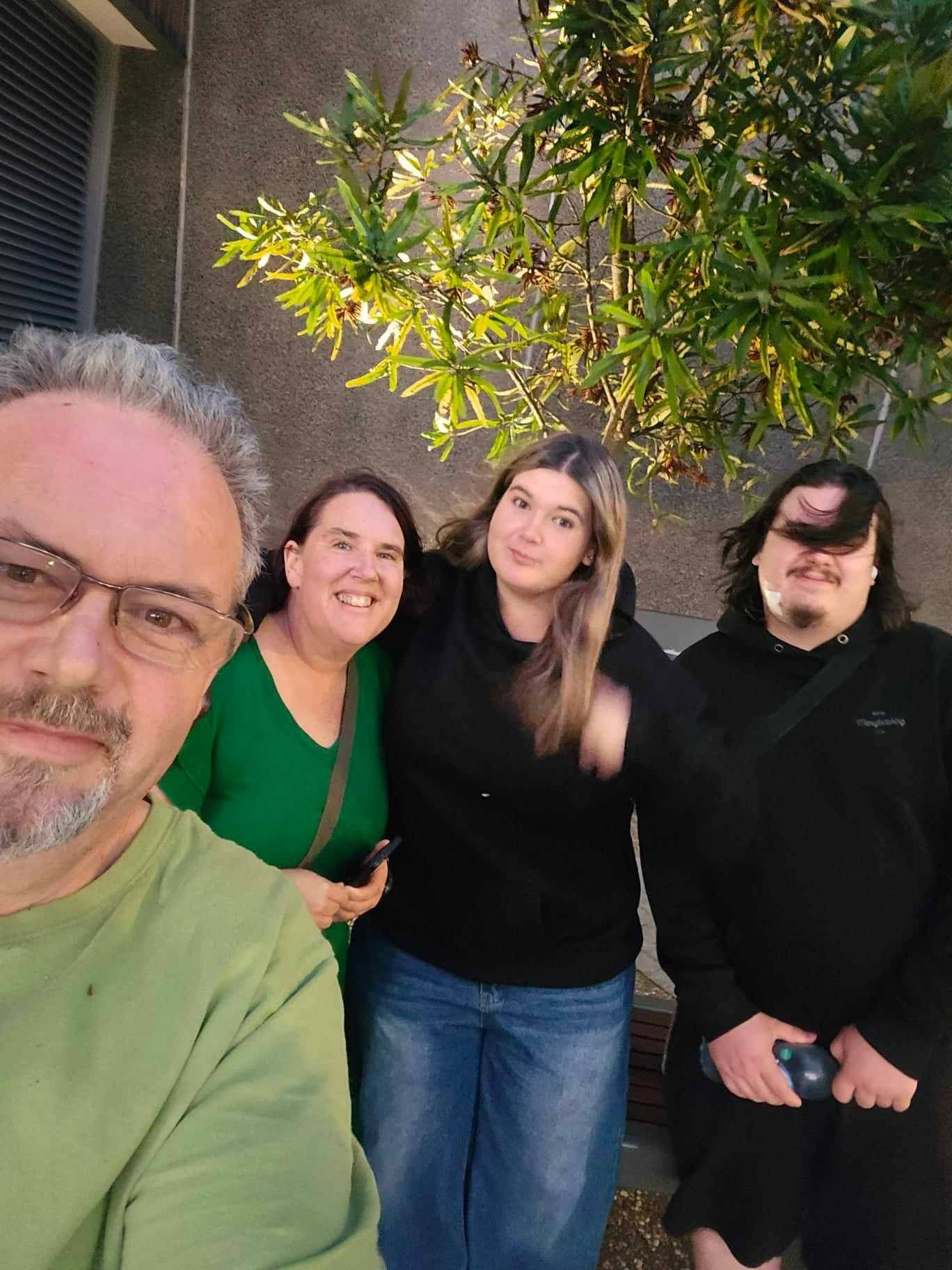 Phill & Tracy with their teen children