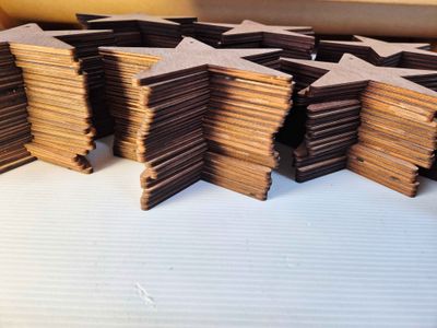 Craft blank MDF Star bauble