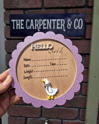 Hello World Birth Announcement