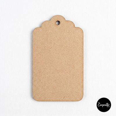 Craft Blank MDF Gift Tag Decorative