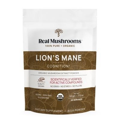 Real Mushrooms Organic Lion&#039;s Mane Powder 60g