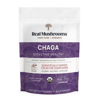 Real Mushrooms Organic Chaga Powder 60g