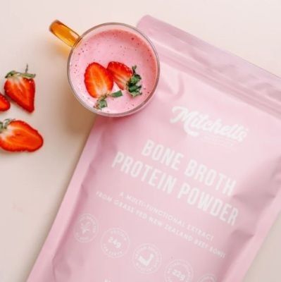 Mitchell&#039;s Bone Broth Strawberry 500g