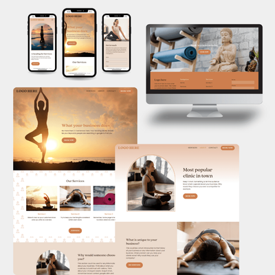 4 Page Services Web Site - Template