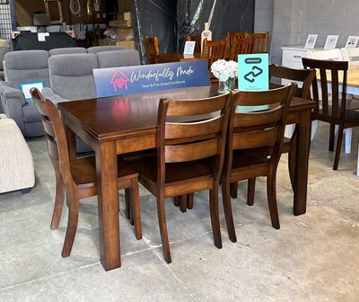 Martha 6 Seater Dining Set (Dark Oak Colour)