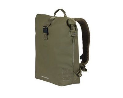 BASIL - SOHO BICYCLE BAG/BACKPACK WITH LED LIGHT ,17L(MOSS GREEN)
