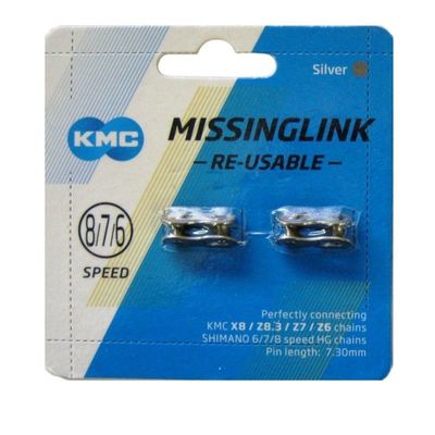 CONN LINK 1/2X3/32 KMC MISSING LINK 8/7/6 SP CL573 2/CD