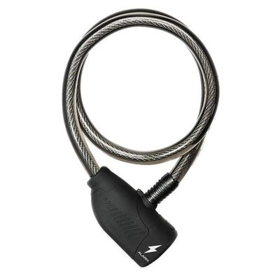 ULAC LOCK THE BEE GO 110 DECIBEL ALARM CABLE LOCK KEY 12MM X 70CM BLACK