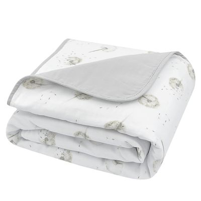 Living Textiles Organic Muslin Cot Blanket Dandelion