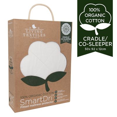Living Textiles Organic Smart-Dri Mattress Protector Co Sleeper/Cradle