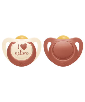 NUK For Nature Latex Soother Red