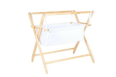 ​Cariboo Gentle Motions (Bassinet Only) Natural/White Fabric /Foam Mattress