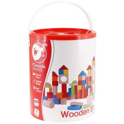 Classic World Wooden Blocks 100pc